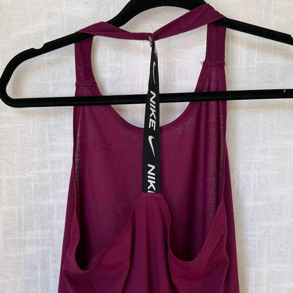 New Nike Elastika Racerback Tank Top Women's Pink Purple - Picture 4 of 5